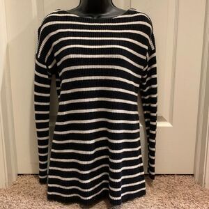 Old Navy Black and White Stripe Sweater